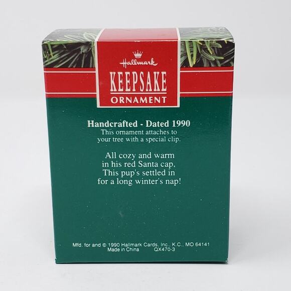 1990 Hallmark Long Winter’s Nap Clip-On Handcrafted Keepsake Holiday Ornament. - Picture 10 of 10